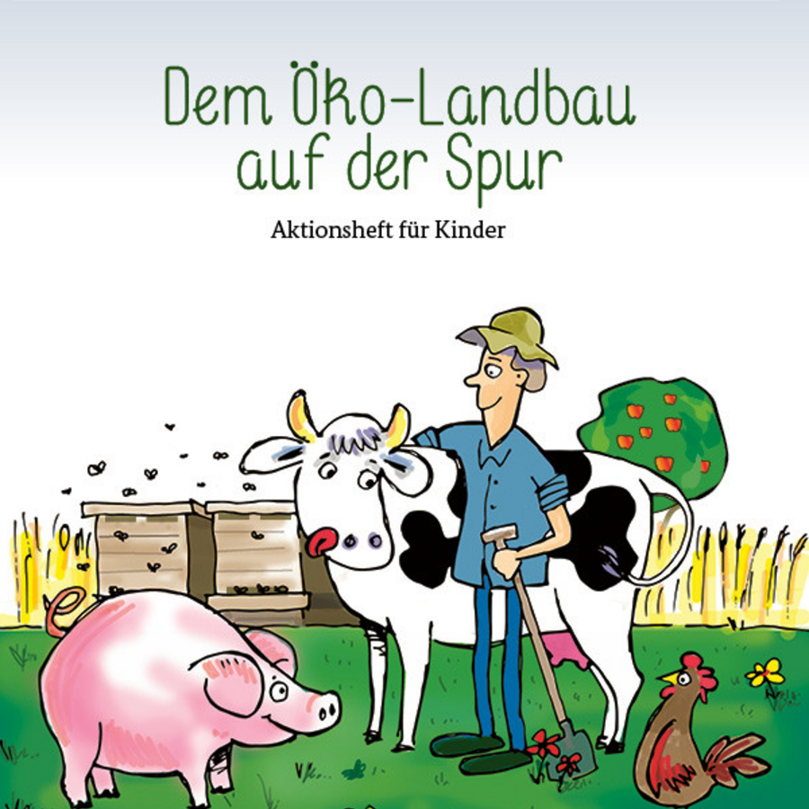 Titelbild der Broschüre "Dem Öko-Landbau auf der Spur"